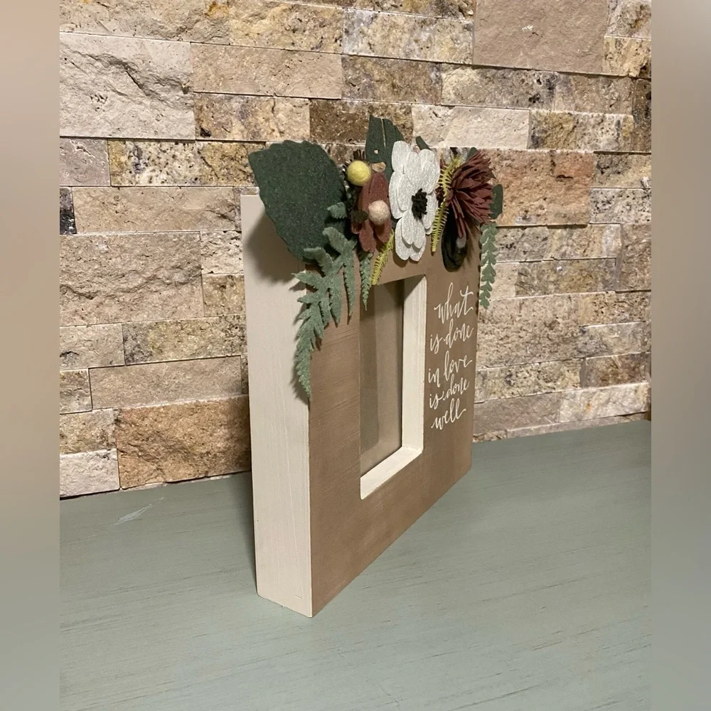 🌿🌸🌱🪷Naturecore Embellished Box Picture Frame NWOT - Picture 3 of 4